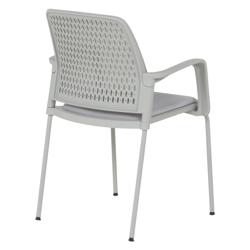 Посетителски стол Carmen 1138 G сива рамка-сив